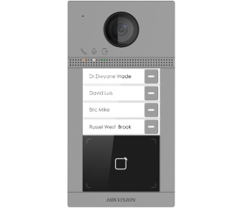 2Мп IP виклична панель з Wi-Fi · DS-KV8413-WME1(B)/Surface/Flush