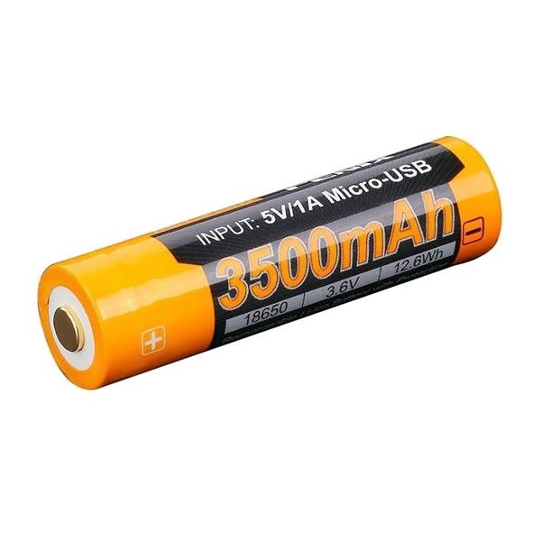 Акумулятор 18650 3500 mAh micro usb зарядка · Fenix ARB-L18-3500U