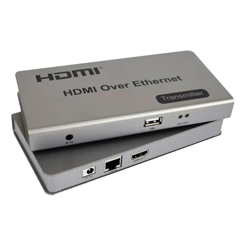 Активний приймач/передавач HDMI-USB +IR по RJ45 до 120 м · Комплект HDMI-USB