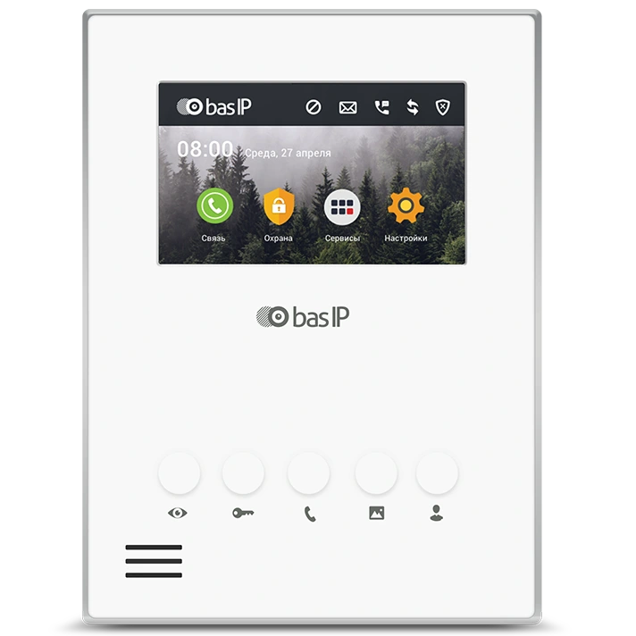 Відеодомофон · BAS-IP АU-04LA White