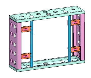 49 "LCD Display Unit Modular Frame Bracket · CABINET-49 "FRAME
