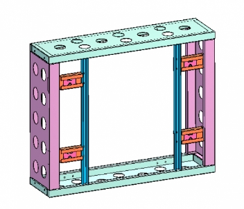 55 "LCD Display Unit Modular Frame Bracket · CABINET-55 "FRAME-HKC