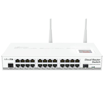 24-портовий керований Cloud комутатор з Wi-Fi · MikroTik CRS125-24G-1S-2HnD-IN