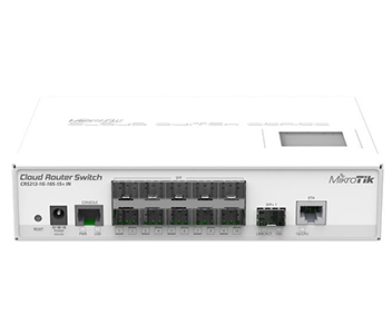 10-портовий керований Cloud комутатор · MikroTik CRS212-1G-10S-1S+IN