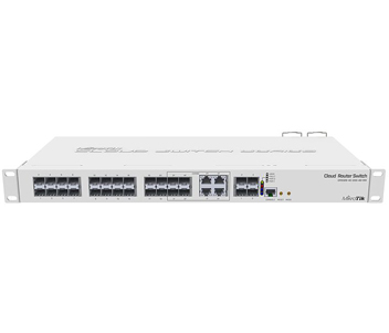 Комутатор 24 порти керований · MikroTik CRS328-4C-20S-4S+RM SFP Layer 3