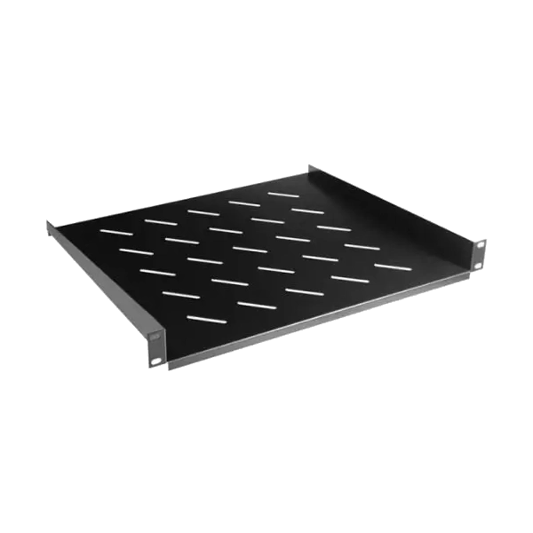 Полиця для 19" шафи, глибина 400 мм 1U · Hypernet CS-400-BLACK