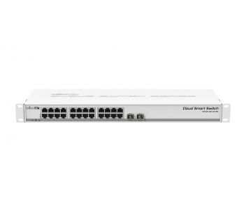 Комутатор 24 порти керований · MikroTik CSS326-24G-2S+RM