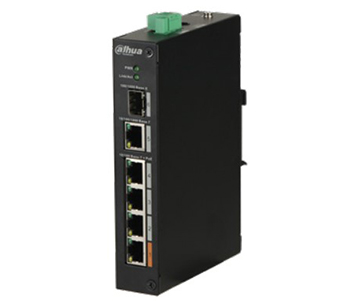 Комутатор 4 порти некерований · Dahua DH-PFS3106-4ET-60 POE