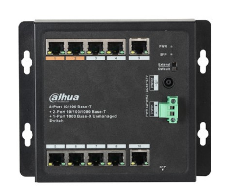 Комутатор 8 портів некерований · Dahua DH-PFS3111-8ET-96-F PoE