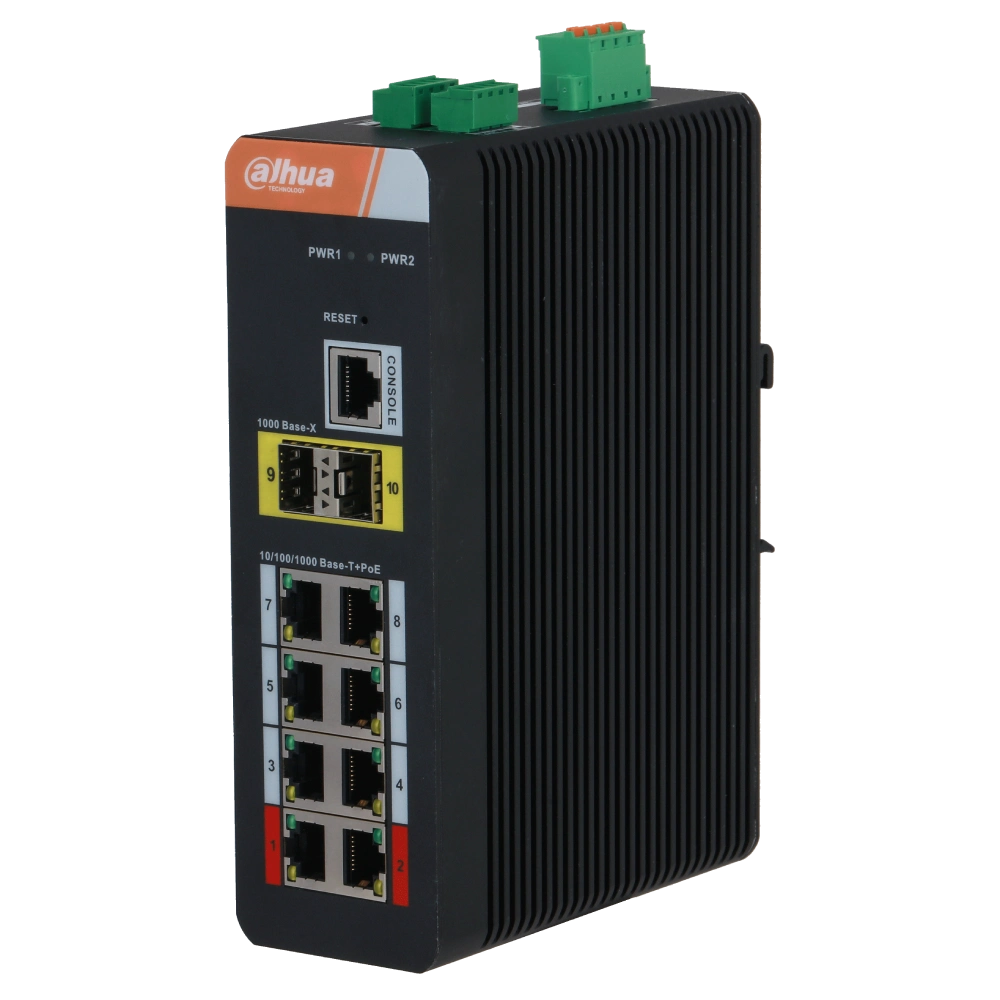 8-портовий гігабітний з PoE · DH-PFS4210-8GT-DP
