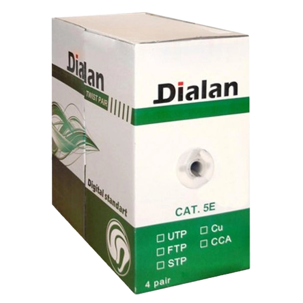 Кабель · Dialan UTP Сat.5Е 4PR CU PE Outdoor 305 м