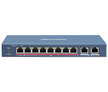 Комутатор 8 портів некерований · Hikvision DS-3E0310HP-E POE