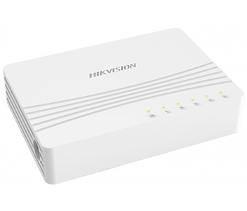 Комутатор 5 портів некерований · Hikvision DS-3E0505D-E 1000M
