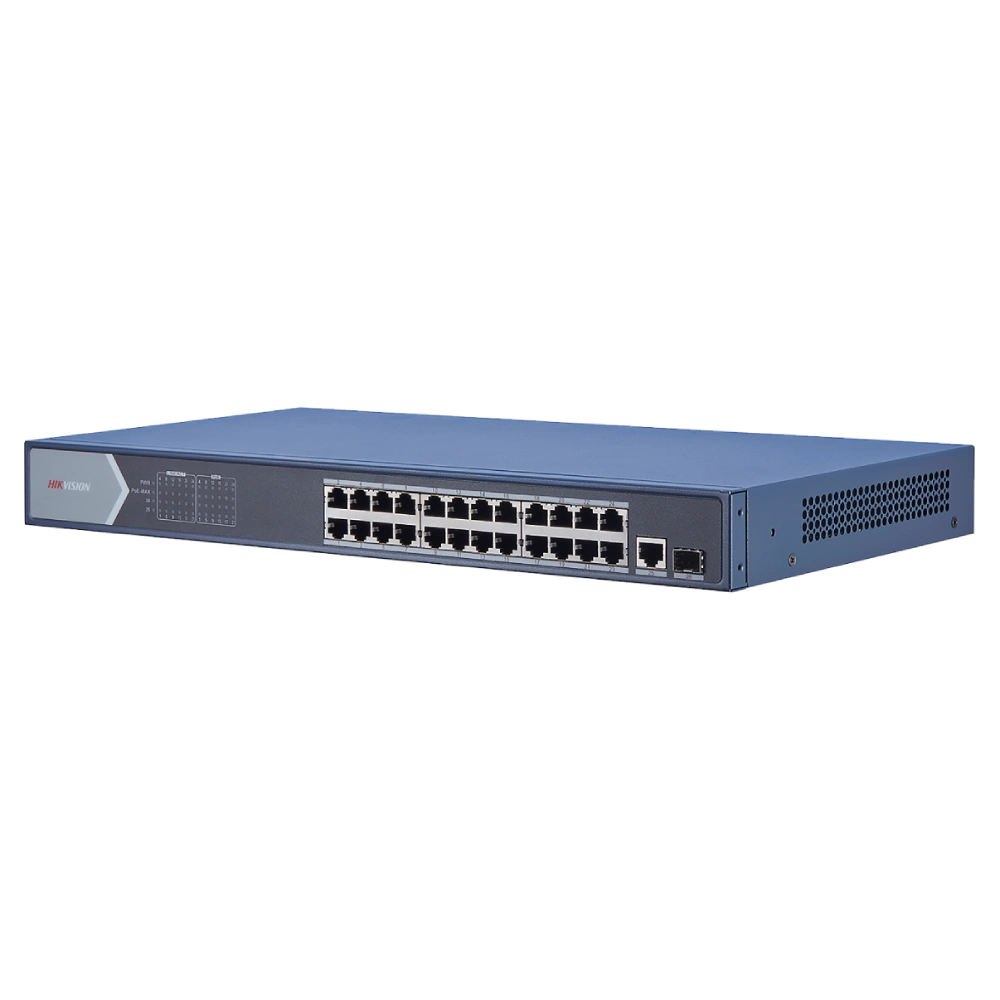 24-портовий гігабітний некерований PoE комутатор · DS-3E0526P-E