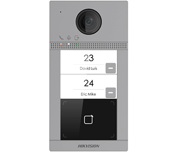 2 Мп IP виклична панель на 2 абонента c ІЧ підсвічуванням і Wi-Fi · DS-KV8213-WME1(B)