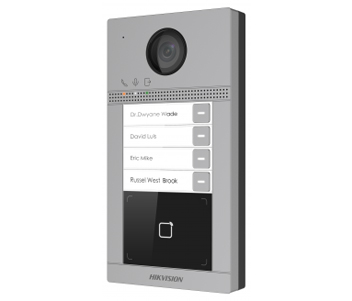 2 Мп IP виклична панель на 4 абонента c ІК підсвічуванням і Wi-Fi · DS-KV8413-WME1/Flush
