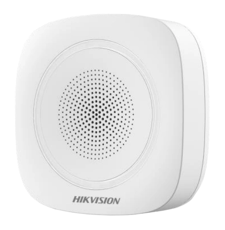 Бездротова внутрішня сирена · Hikvision DS-PS1-I-WE-Red (червоне підсвічування)