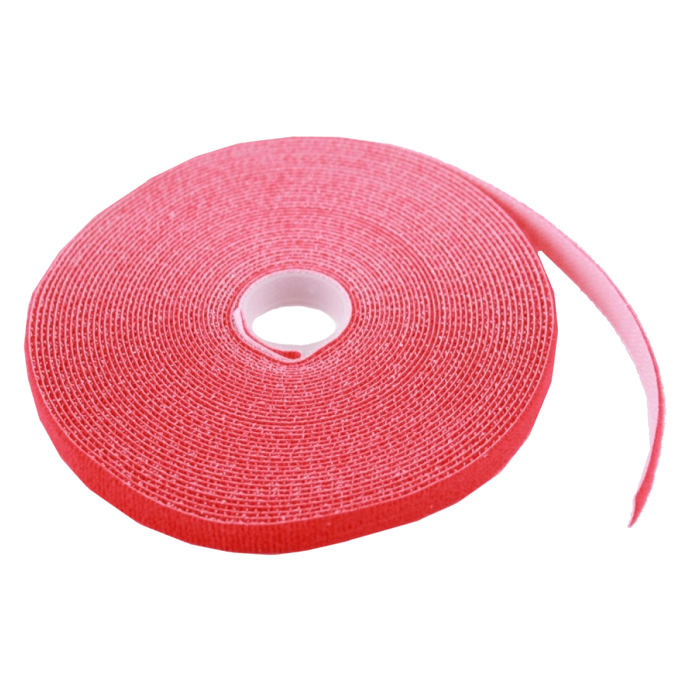 Стяжка-липучка, 12 мм x 10 м, моток, червона · EPNew GTM-1210RDZ