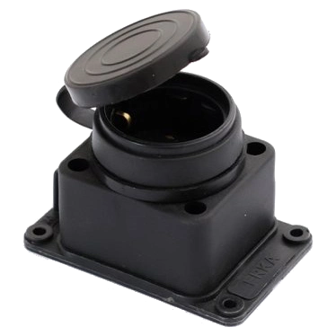 Колодка одинарна з заглушкою 1*16 (каучук) · ERKA 6001
