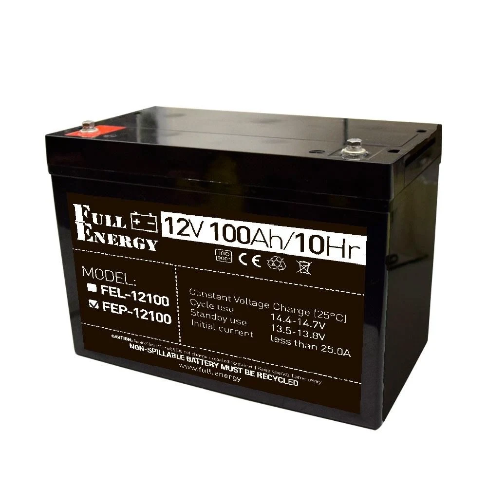 Акумулятор 12В 100 Ач для ДБЖ · Full Energy FEP-12100