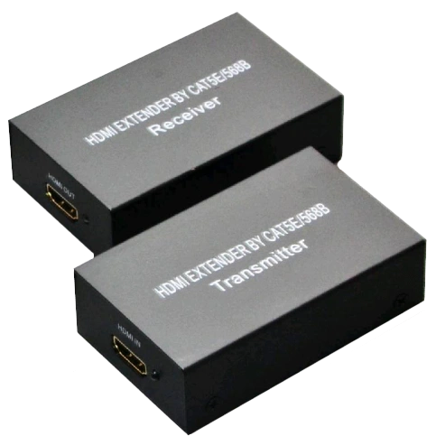 Комплект-передавач + приймач · HDMI-LAN 60 м