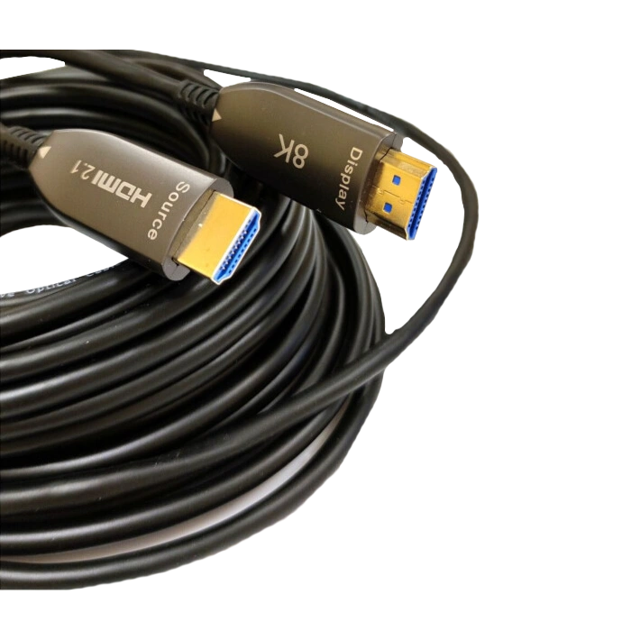 патчкорд 10м з передачею сигналу 8K UHD 48 Gbps по оптичному кабелю (AOC) · HDMI 2.1