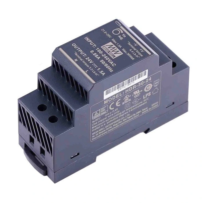 Блок живлення MeanWell · Mean Well HDR-30-24 24В 1.5А