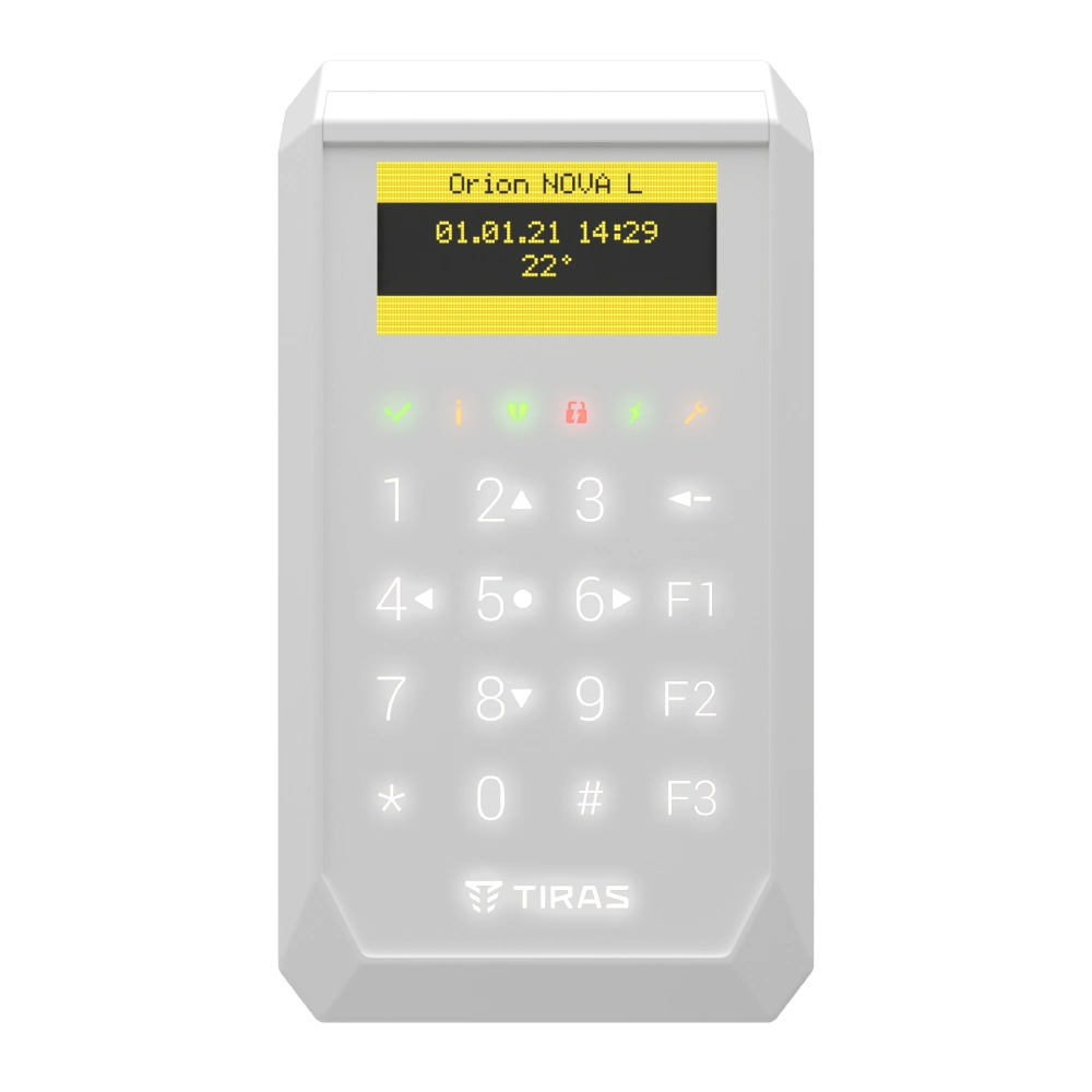Сенсорна OLED клавіатура Тірас · Tiras K-PAD OLED (white)