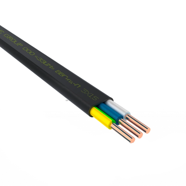 кабель ЗЗКМ · ВВГ-П нгд 3х1,5 (бухта 100м.)
