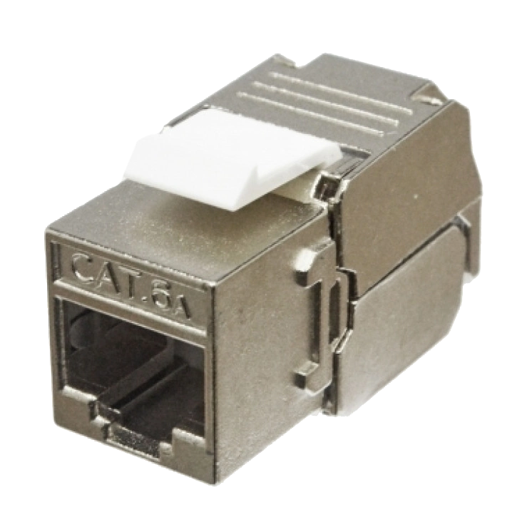 Модуль KeyStone RJ45 STP, кат. 6a, Slim · LW LW-KJ6A-03-C6A