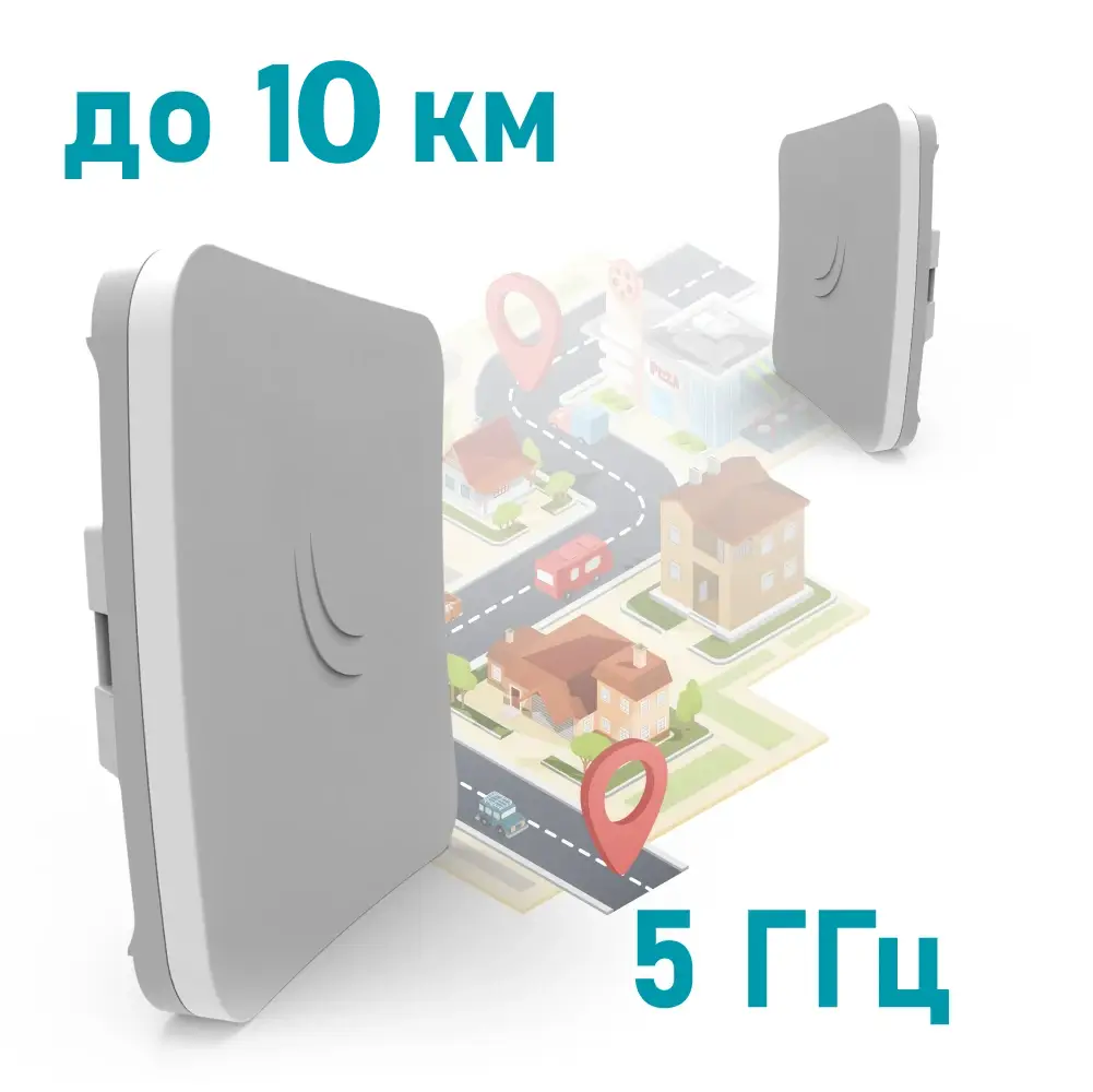 5 ГГц Wi-Fi точка доступу з посиленою антеною · MikroTik SXTsq Lite5 (RBSXTsq5nD)