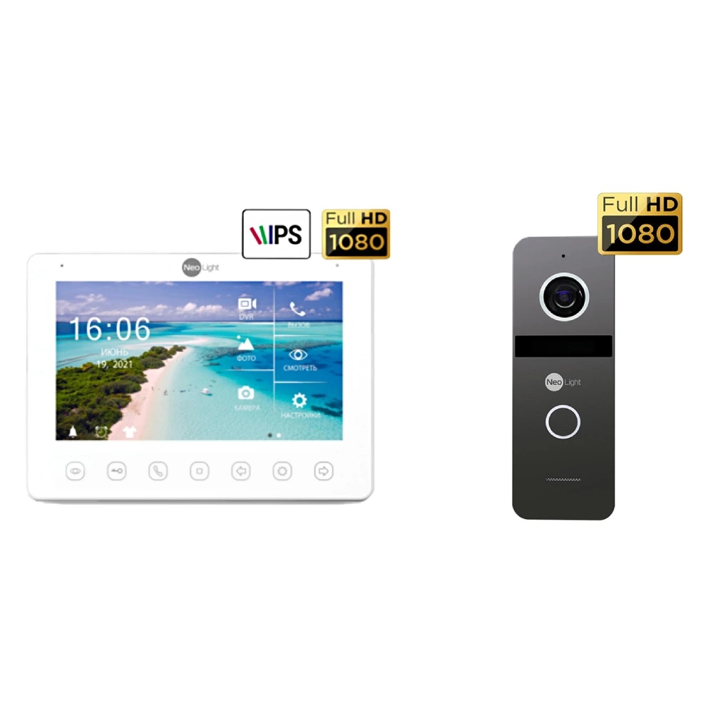 Комплект монітор Omega+HD+панель SOLO FHD · NeoKIT HD+ Graphite
