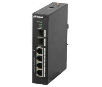 Комутатор 4 порти керований · Dahua DH-PFS4206-4P-96 POE