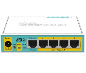 Маршрутизатор · MikroTik hEX PoE lite (RB750UPr2) 5-портовий