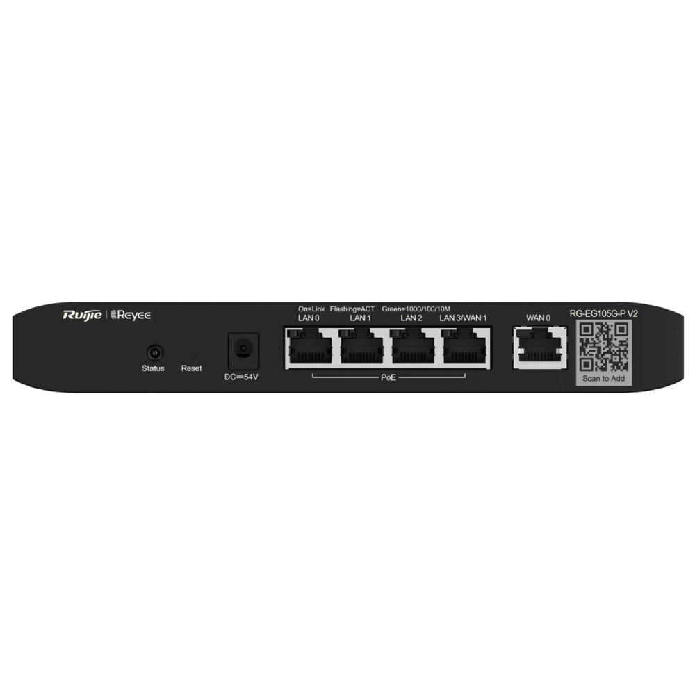 Маршрутизатор серії · Ruijie Reyee RG-EG105G-P V2