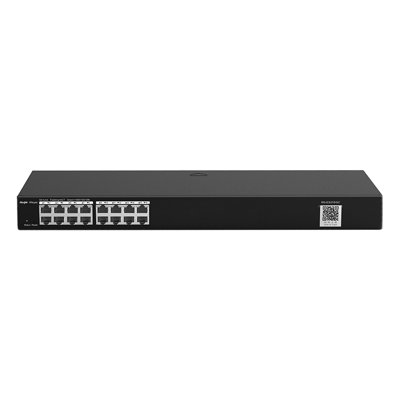 16-портовий гігабітний інтелектуальний комутатор · Ruijie RG-ES216GC