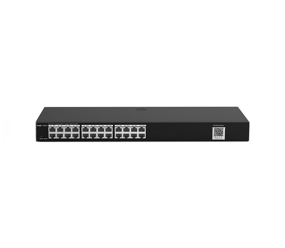 24-портовий гігабітний інтелектуальний комутатор · Ruijie RG-ES224GC
