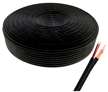 Кабель комбінований бухта 100 м · RG590-CU PE+2*0.5