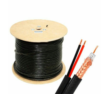 Кабель комбінований (Коаксіал + живлення) бухта 305 м · RG590-CU+2*0.75 PE ATIS