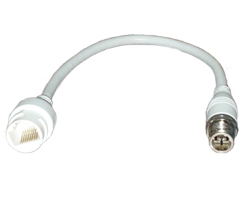 Перехідник з RJ45 в F, для автомобільних IP камер · RJ45 to F