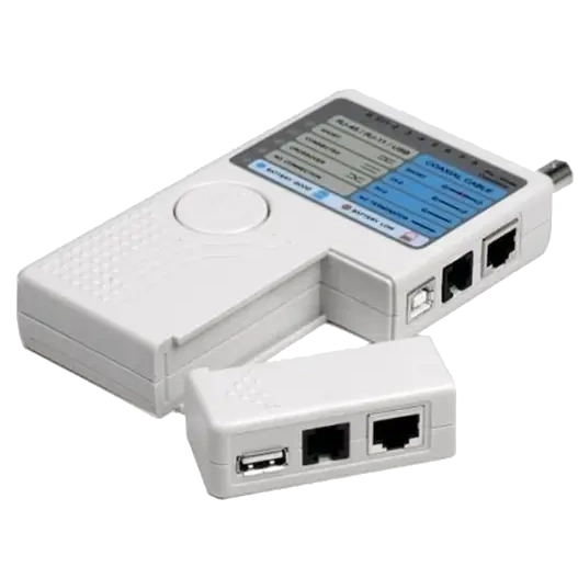 Тестер кабелю RJ-45, RJ-12,USB, BNC · Hypernet RX-1000