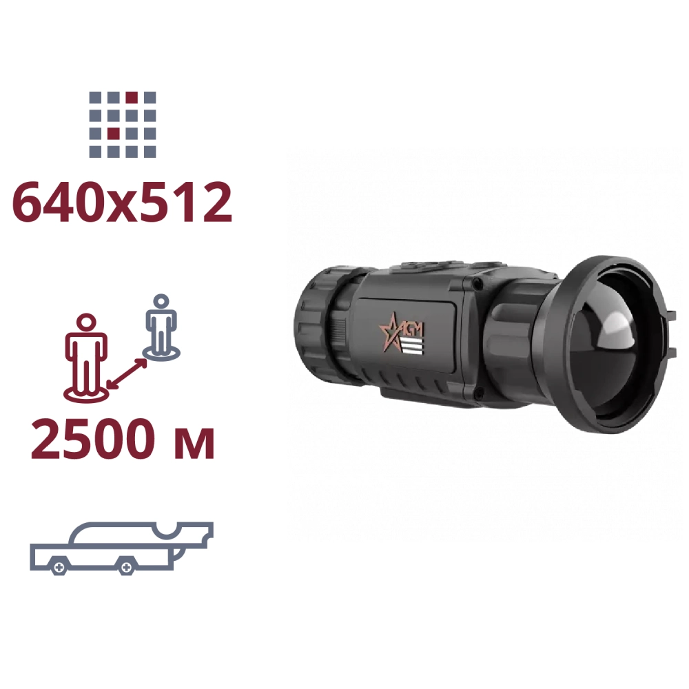 Тепловізійна насадка на приціл · AGM Rattler TC50-640