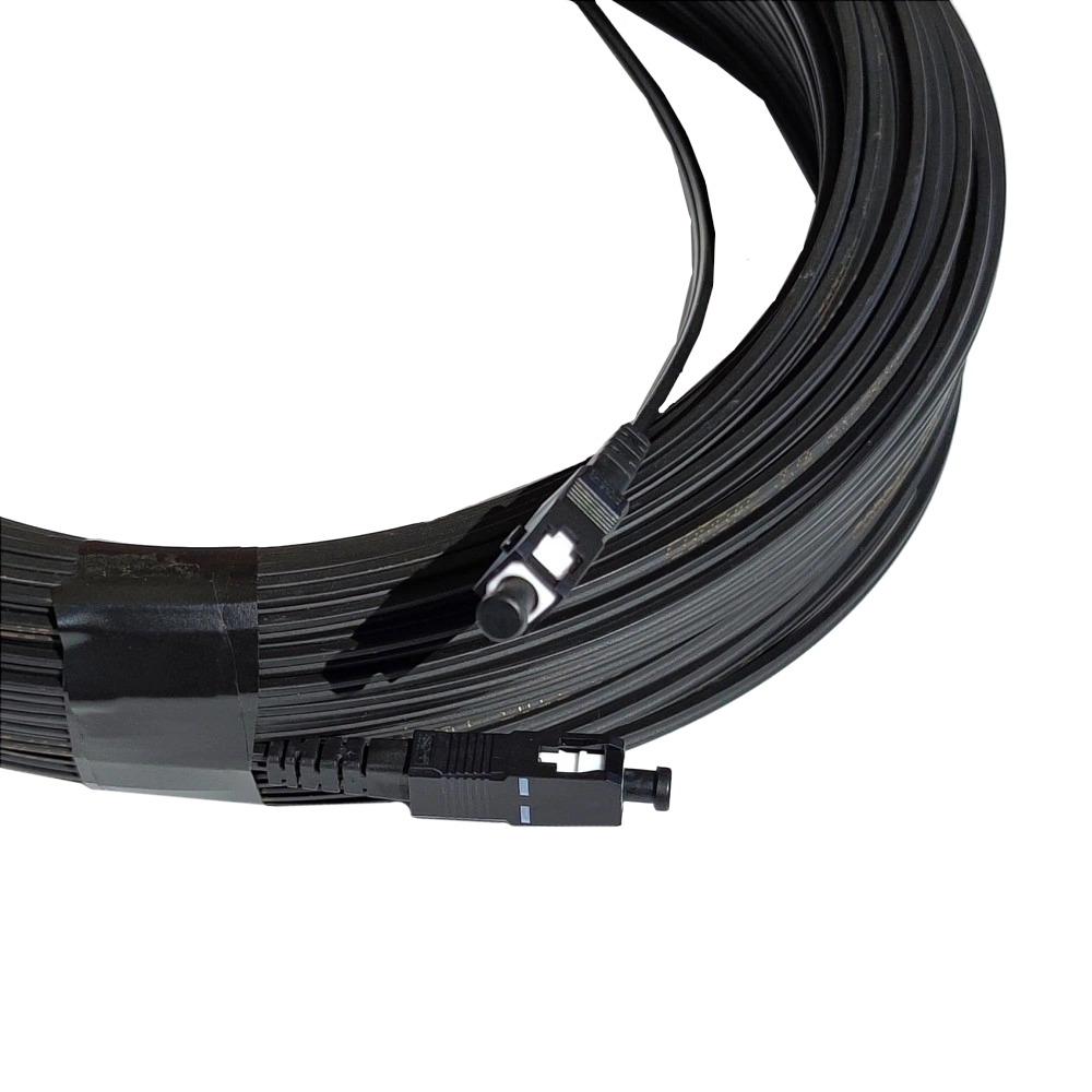 Патчкорд плоский, зовнішнього виконання 150 м, Simplex · CMS UPC-150SCSC(SM)S(ON)FTTH-OD
