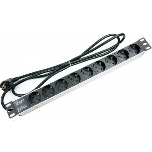 Блок 9 розеток 19 '' алюмінієвий корпус 1.8m 220В · SPP9 Hypernet