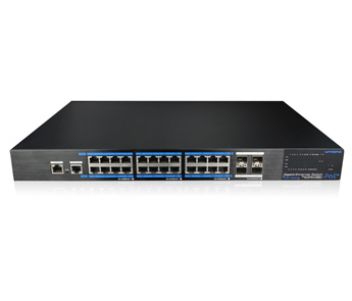 24-портовий керований POE комутатор · UTP7524GE-POE-4GF