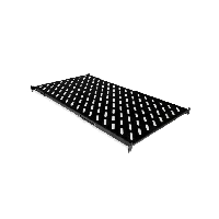 Полиця 19" 4 точки кріпл., 850мм глиб., перфорована, т.м.2мм, чорна · Voltronic 4962