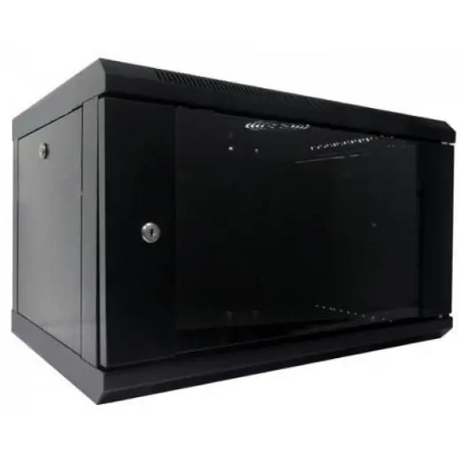 Шафа коммутаційна настінна 6U 600x450 · WMNC-6U-FLAT- BLACK Hypernet 6U 600x450