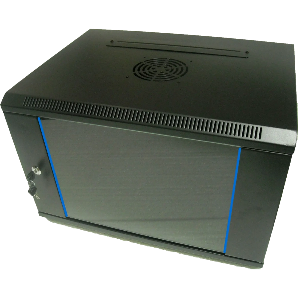 Шафа комутаційна настінна 15U 600x600 розбірна чорна · Hypernet WMNC66-15U-FLAT-AC-BLACK