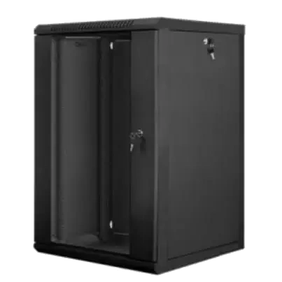 Шафа коммутаційна настінна · Hypernet WMNC66-18U-FLAT-BLACK