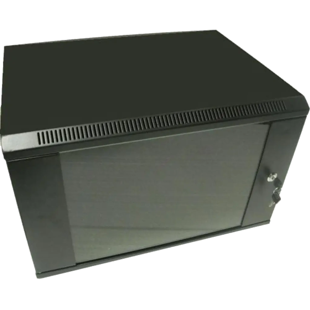 Шафа комутаційна настінна 9U 600x600 розбірна · Hypernet WMNC66-9U-FLAT-AC-BLACK